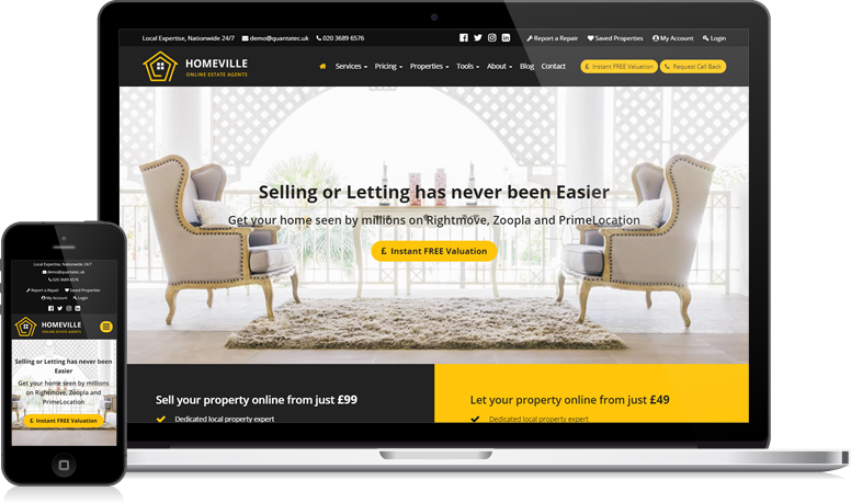 Homeville Online Estate Agent Template