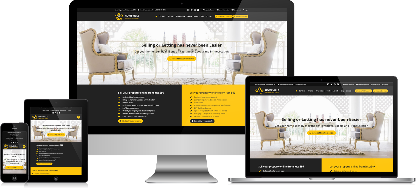 Homeville Online Estate Agency Template